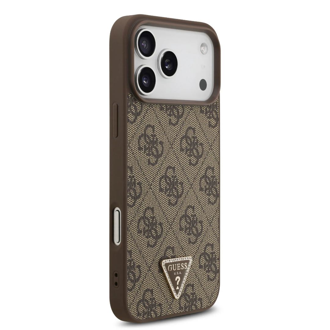 Guess MagSafe 4G PU Leather Case With Triangle Logo