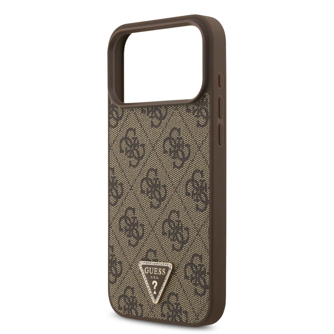 Guess MagSafe 4G PU Leather Case With Triangle Logo