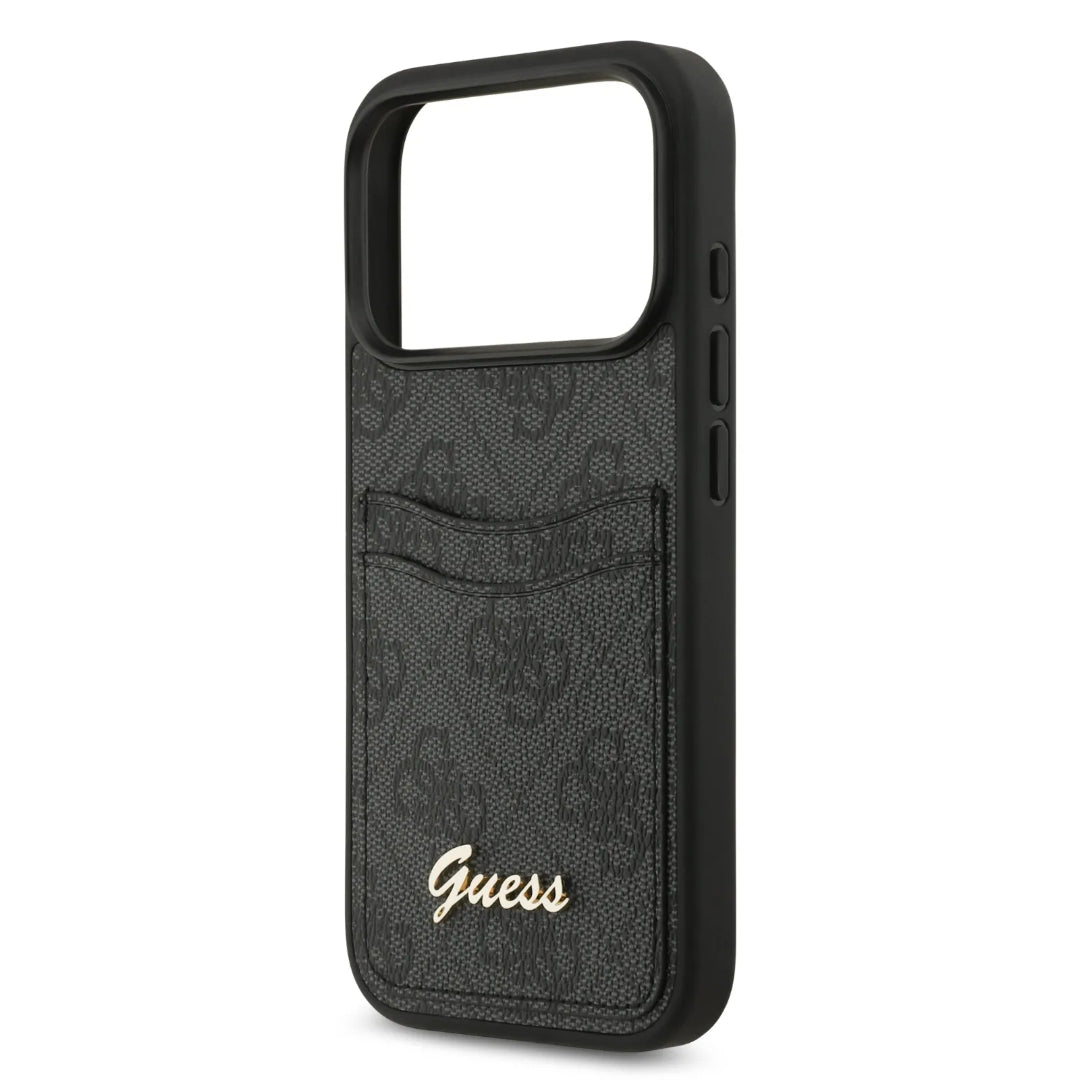Guess PU Case With Cardslot & Script Metal Logo