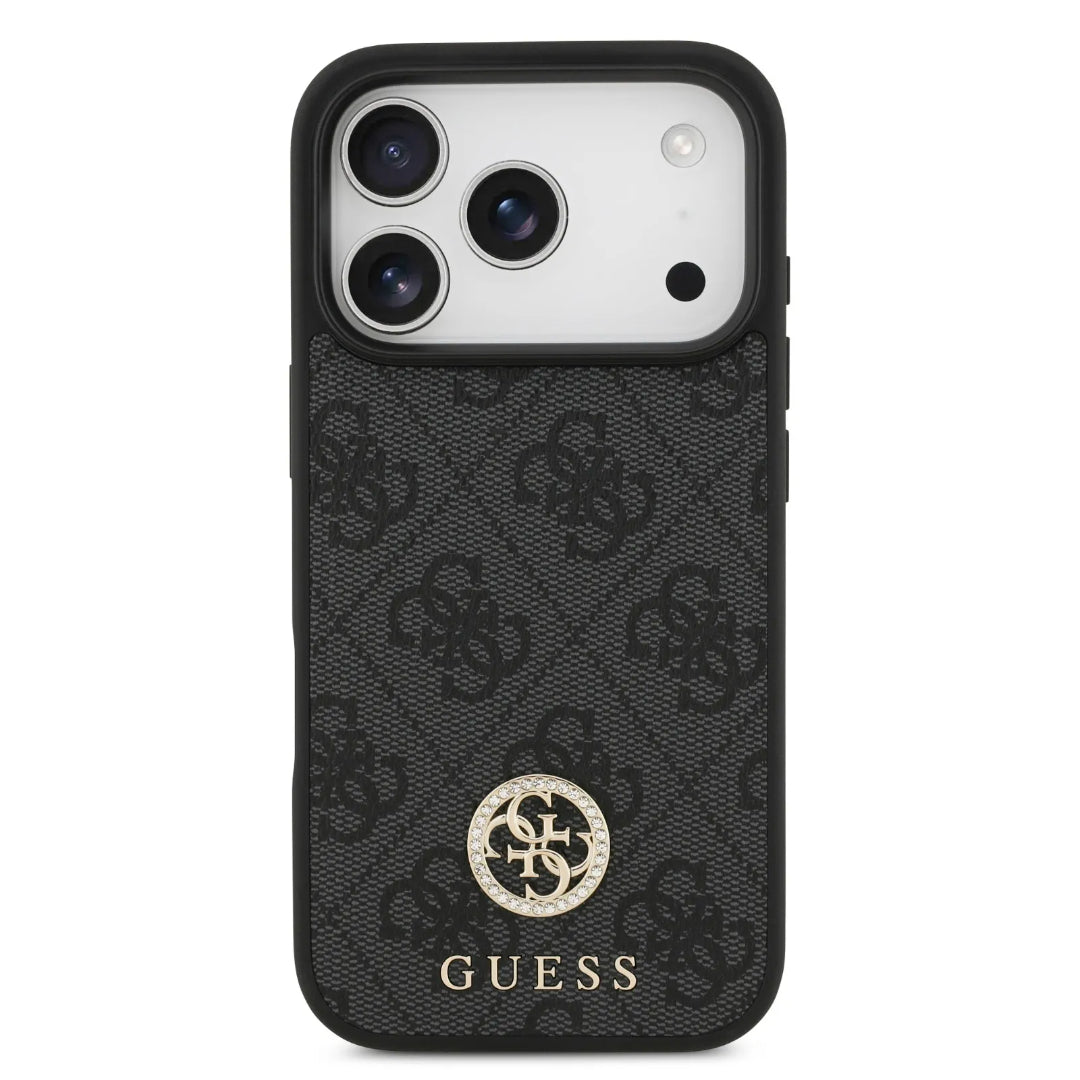 Guess MagSafe 4G PU Leather Case With Classc & Strass Logo