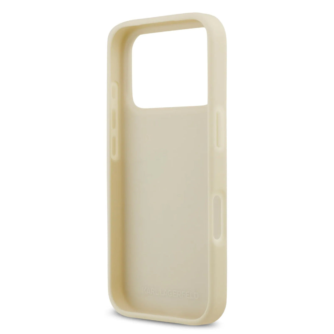 Karl Lagerfeld PU Leather Case With Karl Script Logo & Buttons