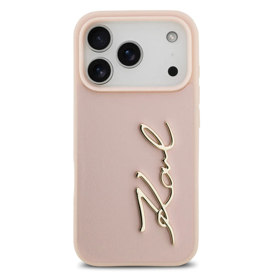 Karl Lagerfeld PU Leather Case With Karl Script Logo & Buttons