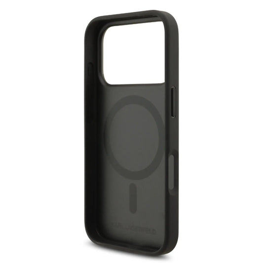 Karl Lagerfeld MagSafe PU Leather Case With Initial Deboosed Logo