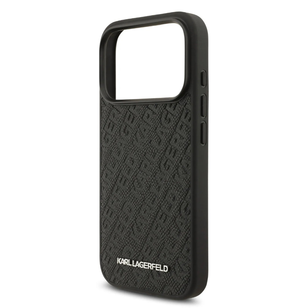 Karl Lagerfeld MagSafe Full Wrapped PU Leather Case With Karl Grain