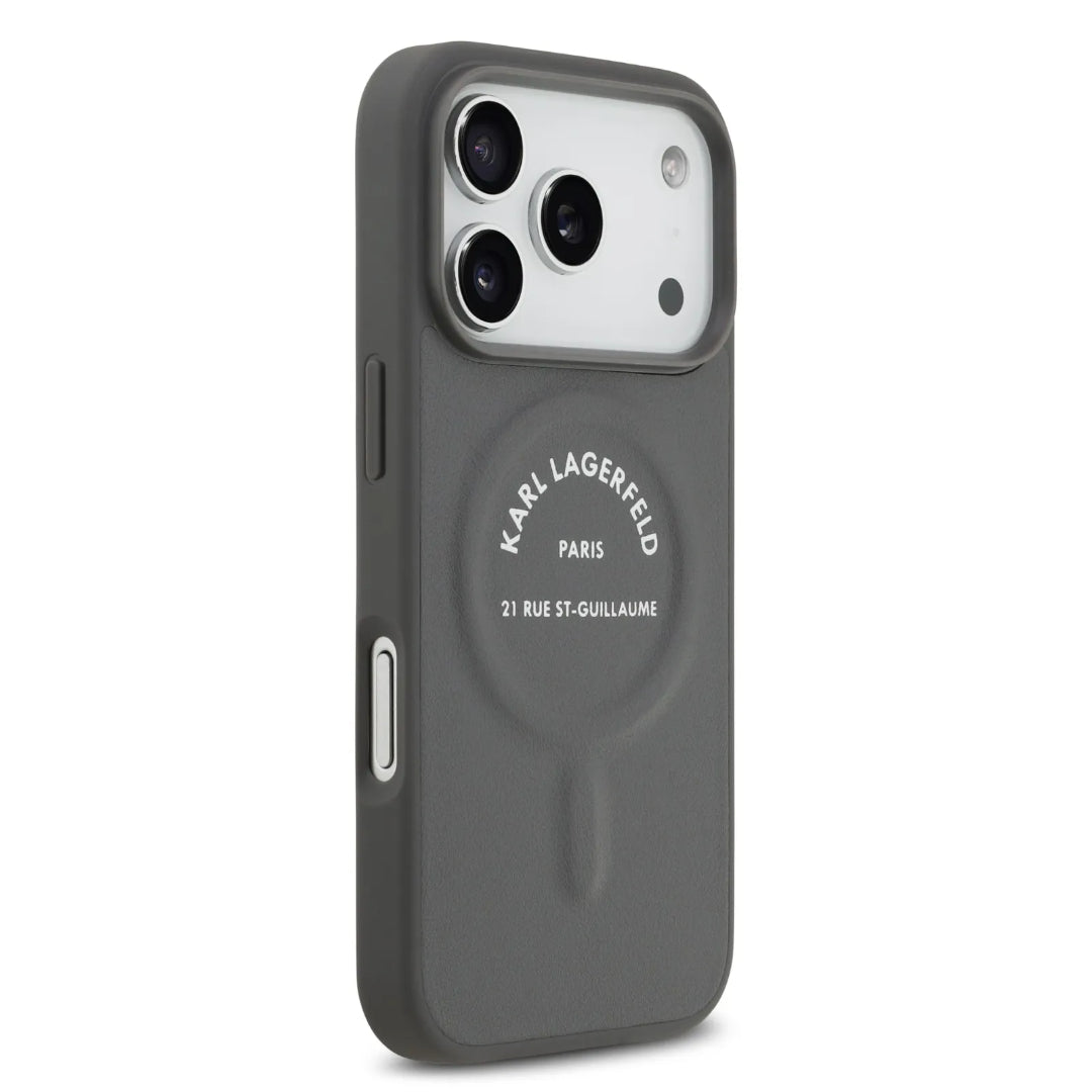 Karl Lagerfeld MagSafe PU Case With Karl RSG Logo Buttons