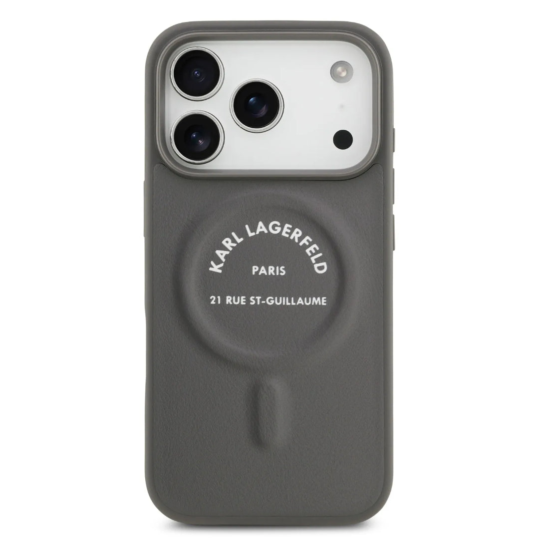 Karl Lagerfeld MagSafe PU Case With Karl RSG Logo Buttons