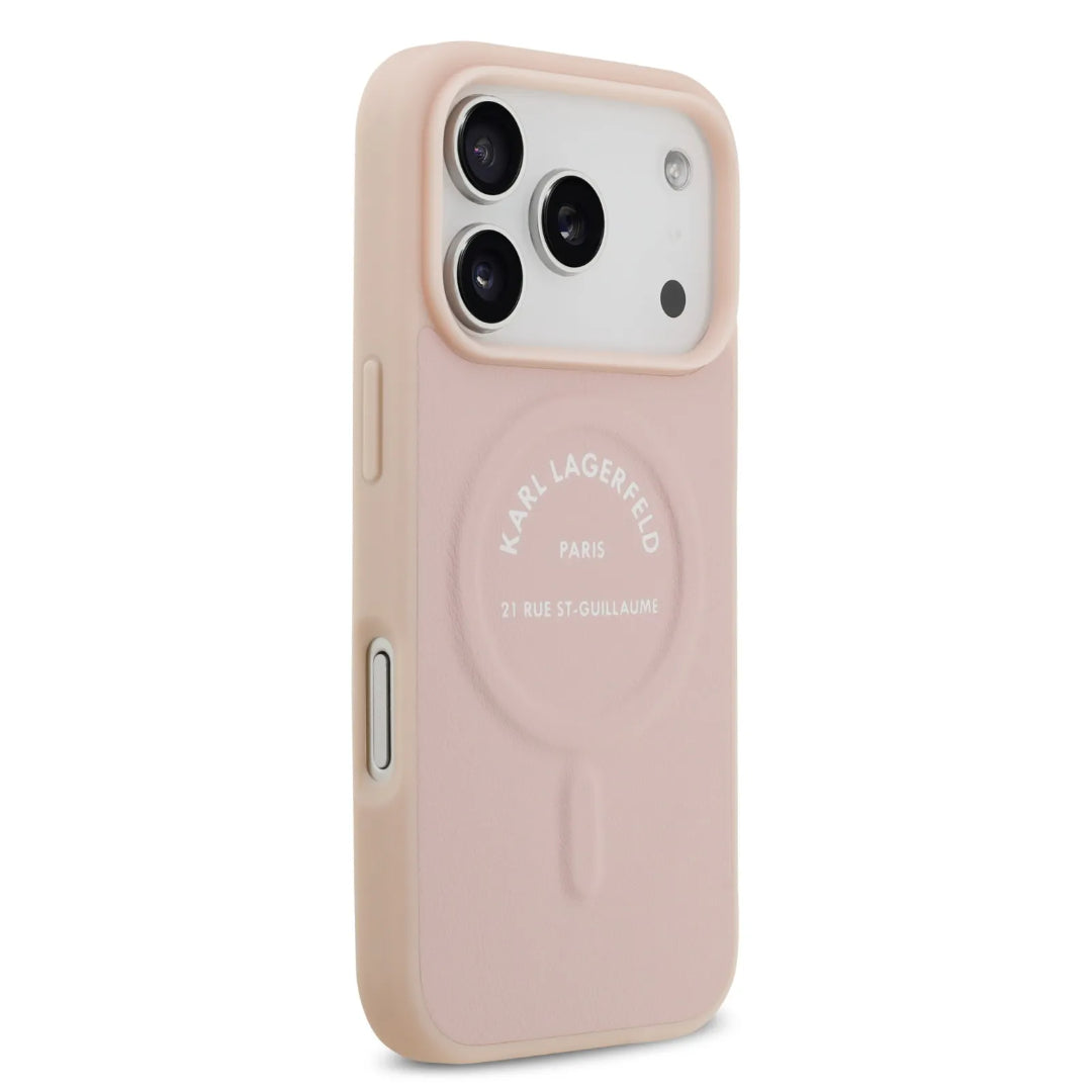 Karl Lagerfeld MagSafe PU Case With Karl RSG Logo Buttons