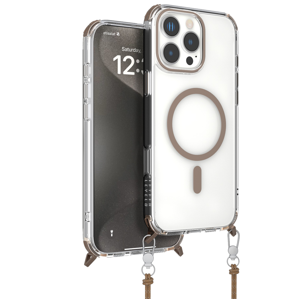 Levelo Celeste Magsafe Case With Crossbody Strap