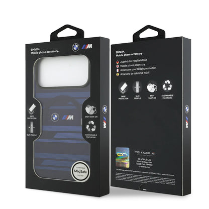 BMW MagSafe Transparent IML Case With Metal Buttons & Line Designs