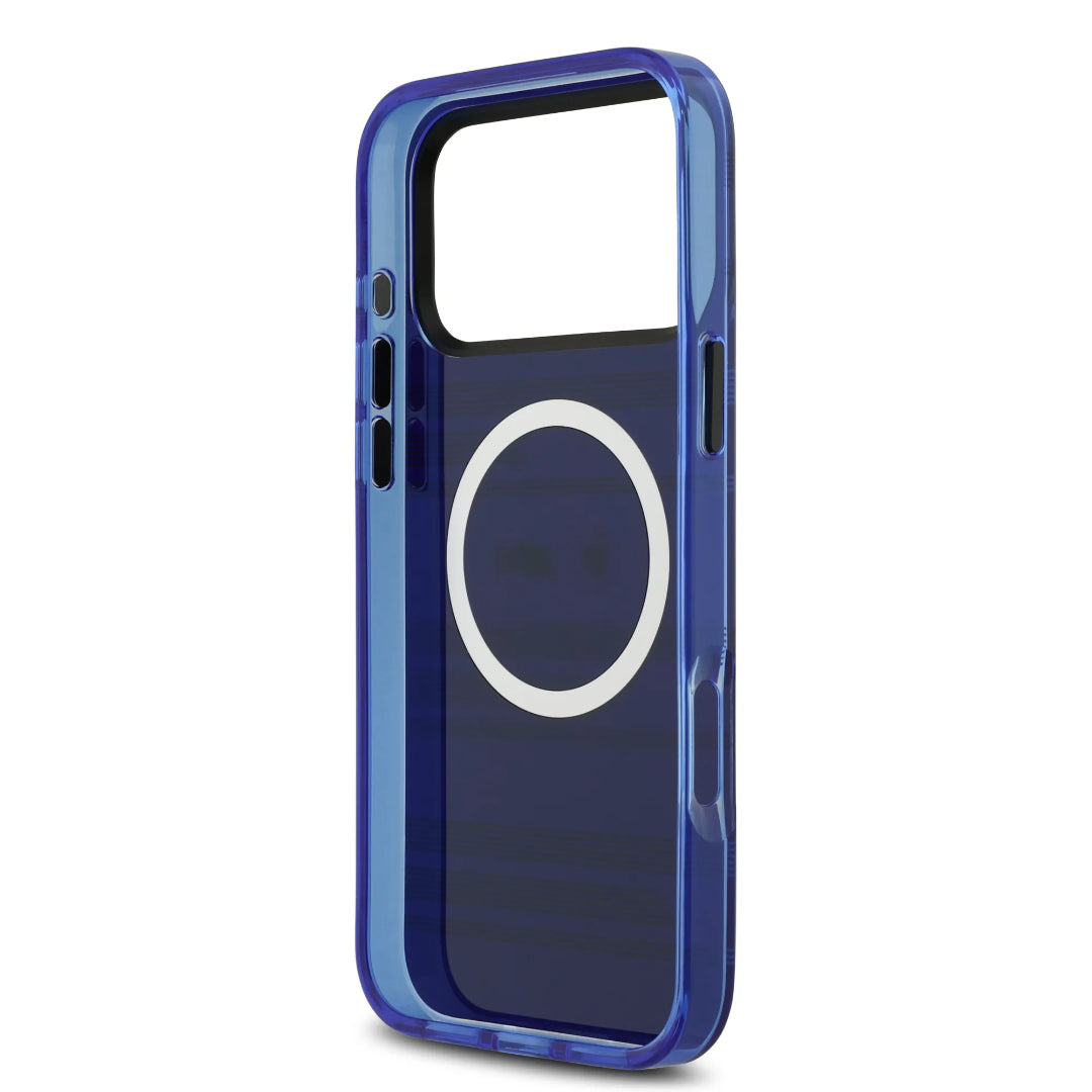 BMW MagSafe Transparent IML Case With Metal Buttons & Line Designs