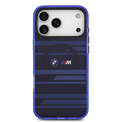 BMW MagSafe Transparent IML Case With Metal Buttons & Line Designs