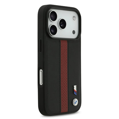 BMW PU Leather Case With Perforated Stripes & Metal Logos