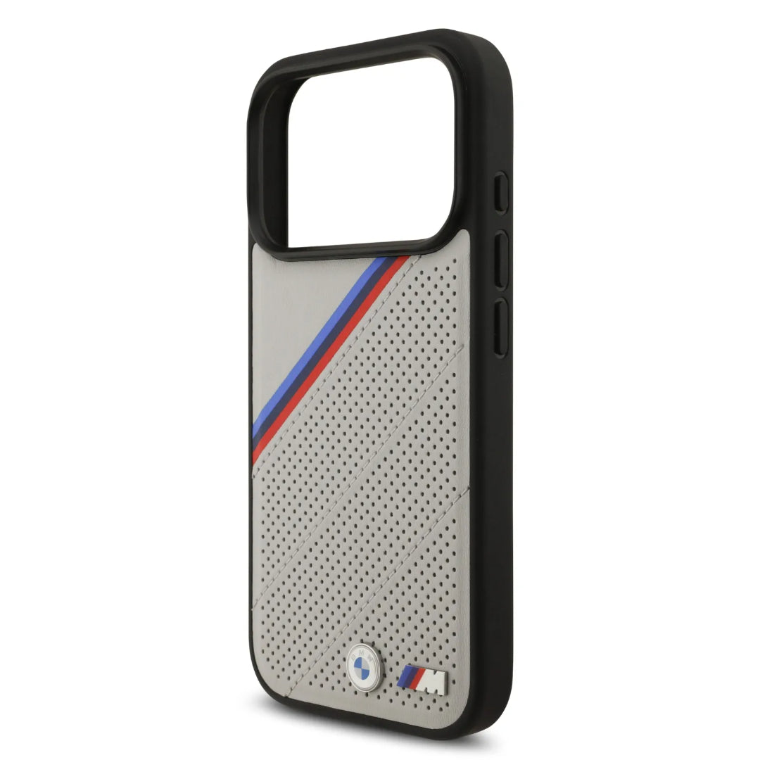 BMW MagSafe Full Wrapped Leather Case With Metal Logos