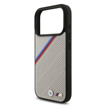 BMW MagSafe Full Wrapped Leather Case With Metal Logos