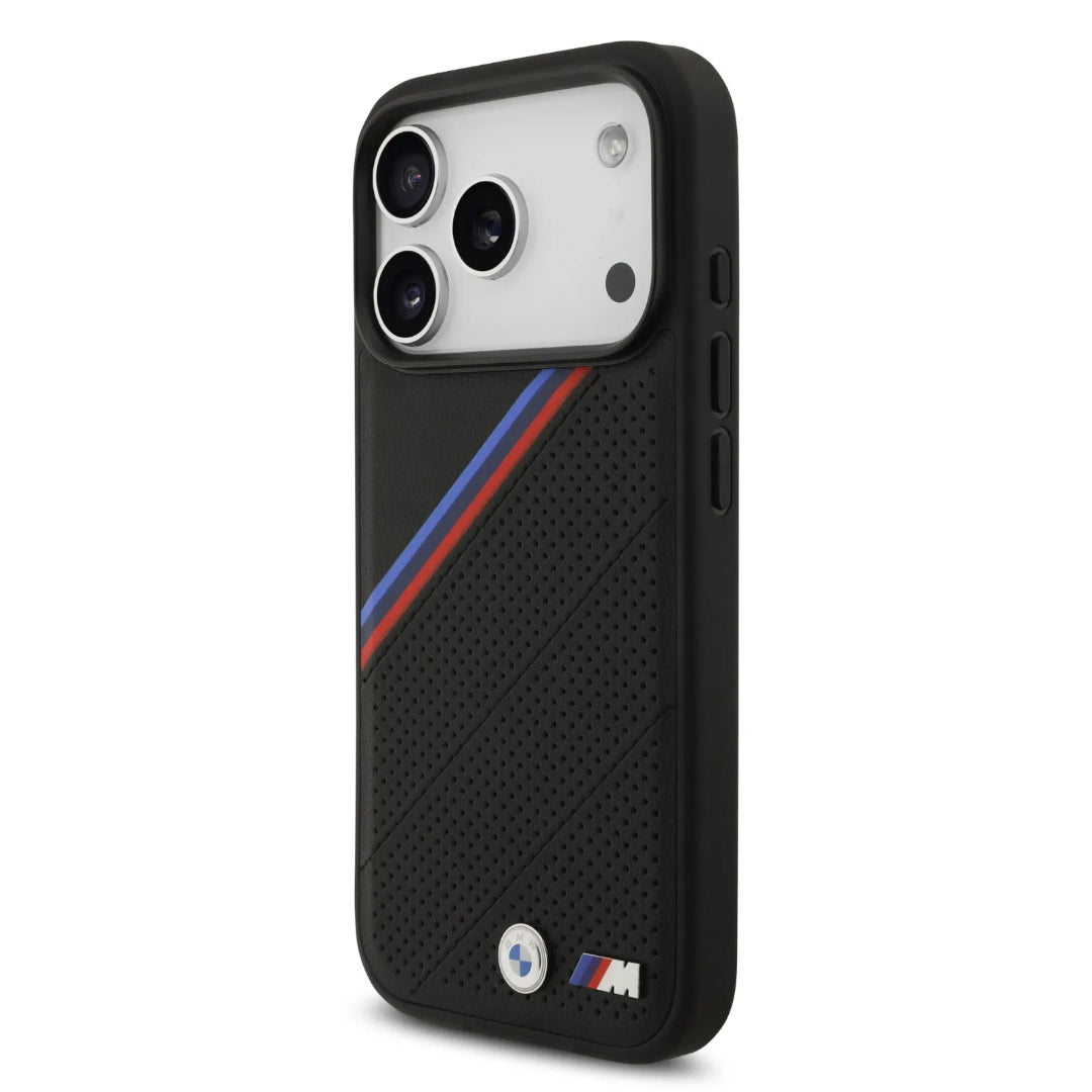 BMW MagSafe PU Seat Shaped Leather Case With Metal Logos