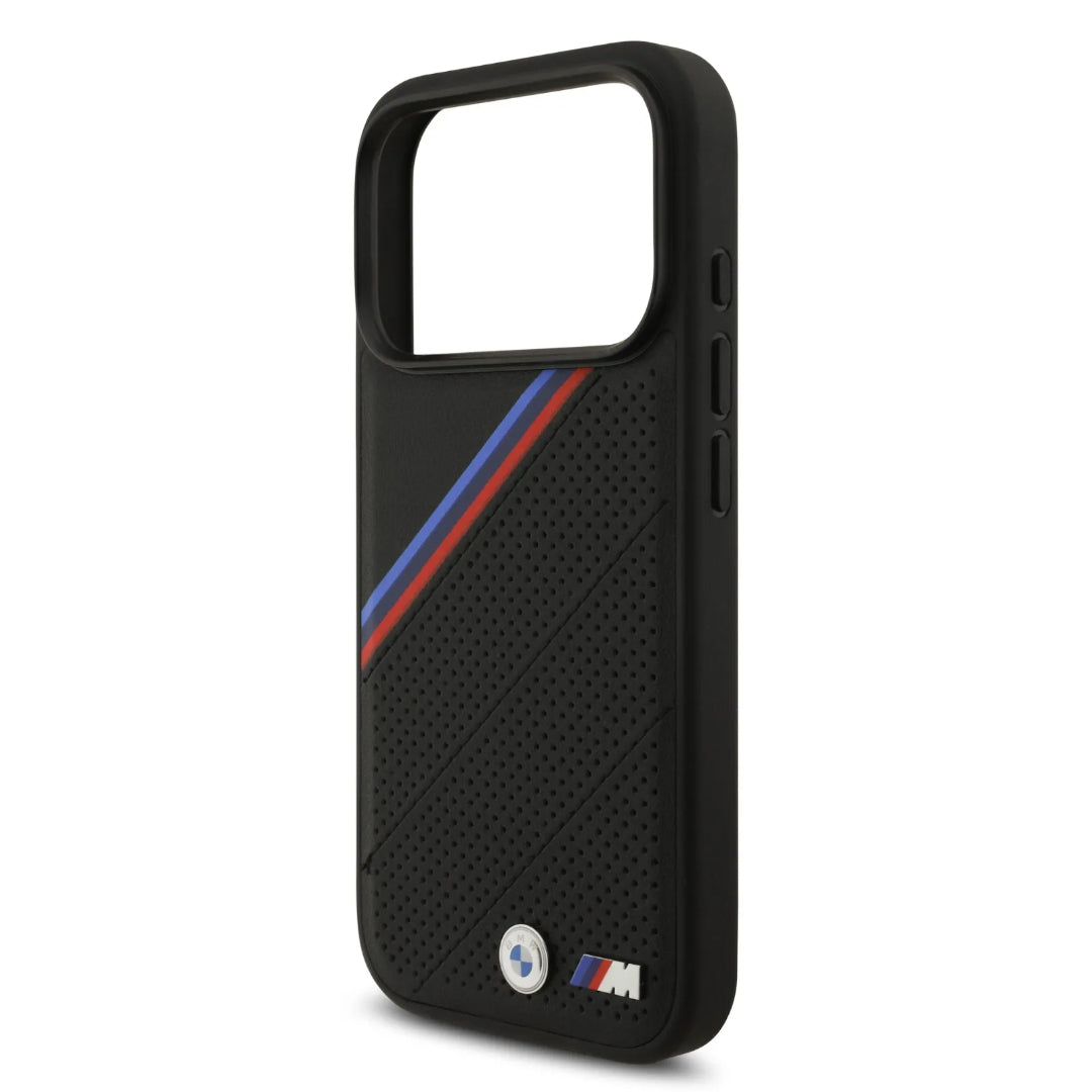 BMW MagSafe PU Seat Shaped Leather Case With Metal Logos