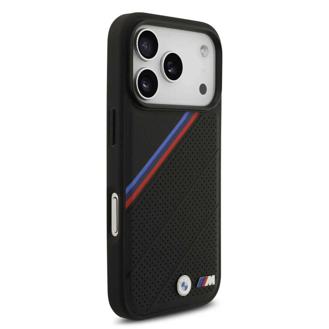 BMW MagSafe PU Seat Shaped Leather Case With Metal Logos
