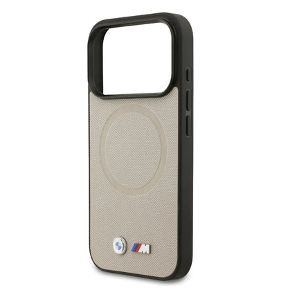 BMW MagSafe Full Wrapped Leather Case With Metal Logos