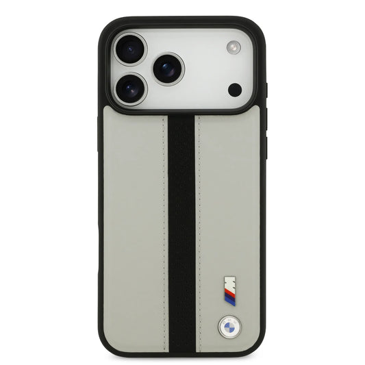 BMW PU Leather Case With Perforated Stripes & Metal Logos