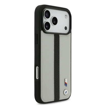 BMW PU Leather Case With Perforated Stripes & Metal Logos