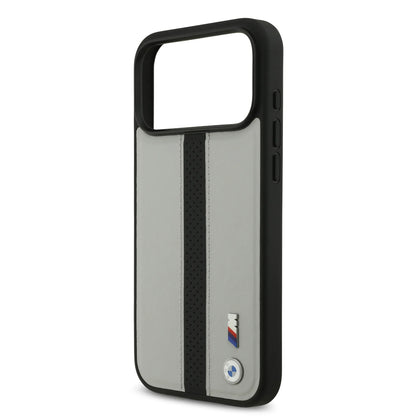 BMW PU Leather Case With Perforated Stripes & Metal Logos