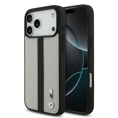 BMW PU Leather Case With Perforated Stripes & Metal Logos