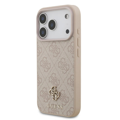 Guess MagSafe 4G PU Leather Case With Small 4G & Classic Metal Logo