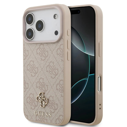 Guess MagSafe 4G PU Leather Case With Small 4G & Classic Metal Logo