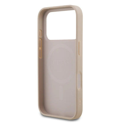 Guess MagSafe 4G PU Leather Case With Small 4G & Classic Metal Logo