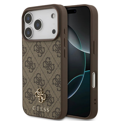 Guess MagSafe 4G PU Leather Case With Small 4G & Classic Metal Logo