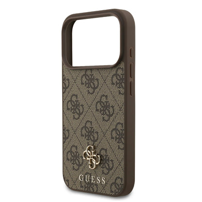 Guess MagSafe 4G PU Leather Case With Small 4G & Classic Metal Logo