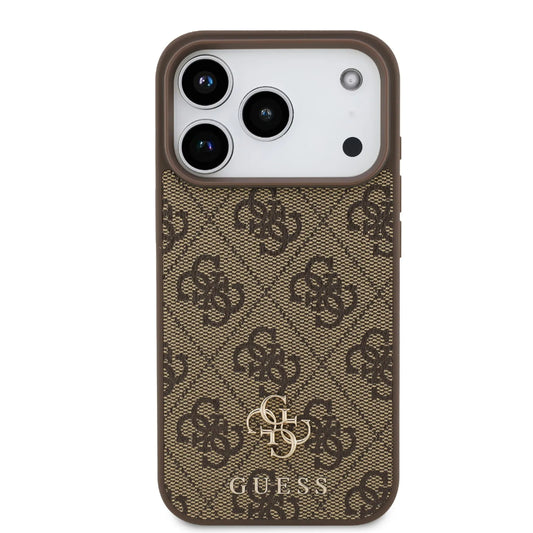 Guess MagSafe 4G PU Leather Case With Small 4G & Classic Metal Logo
