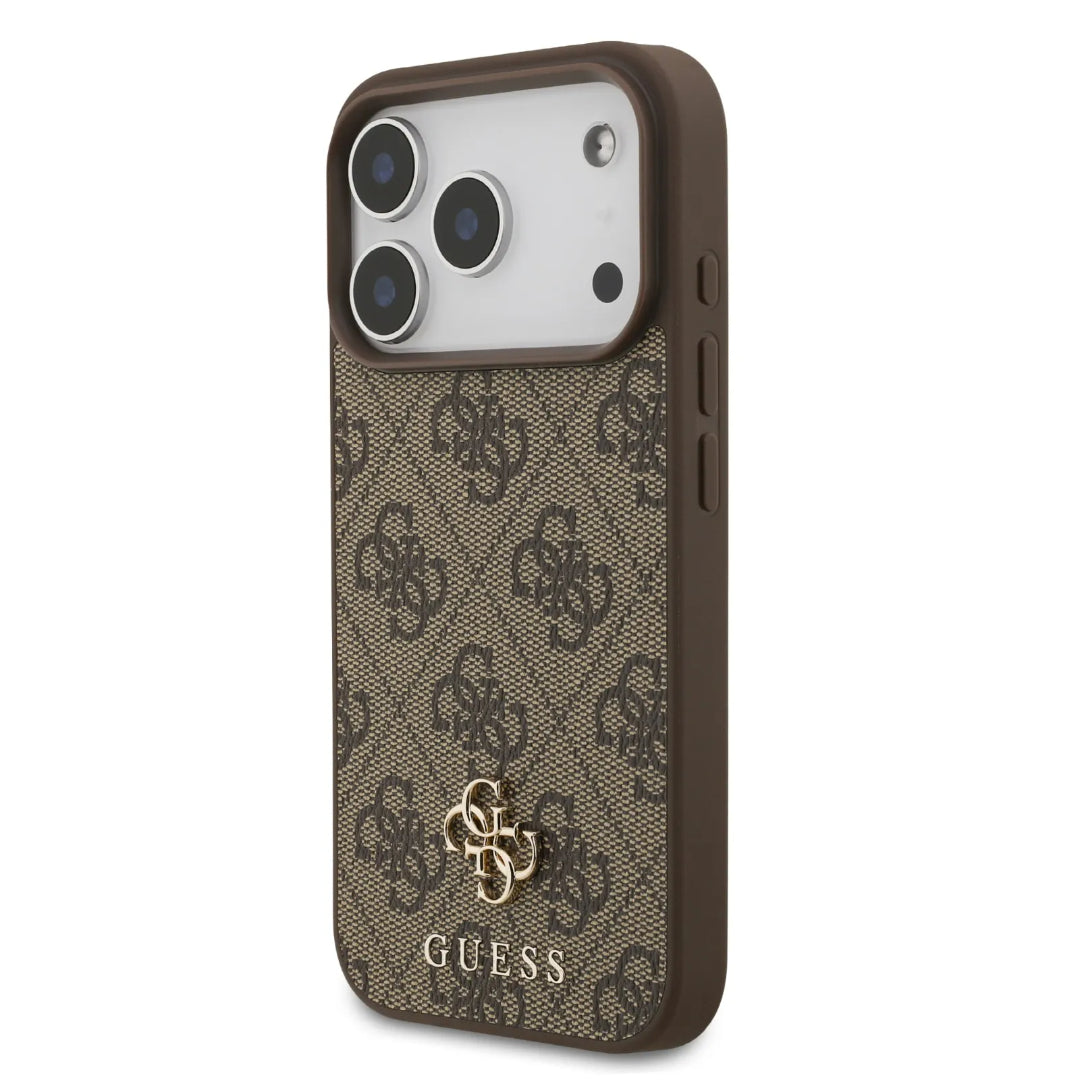Guess MagSafe 4G PU Leather Case With Small 4G & Classic Metal Logo