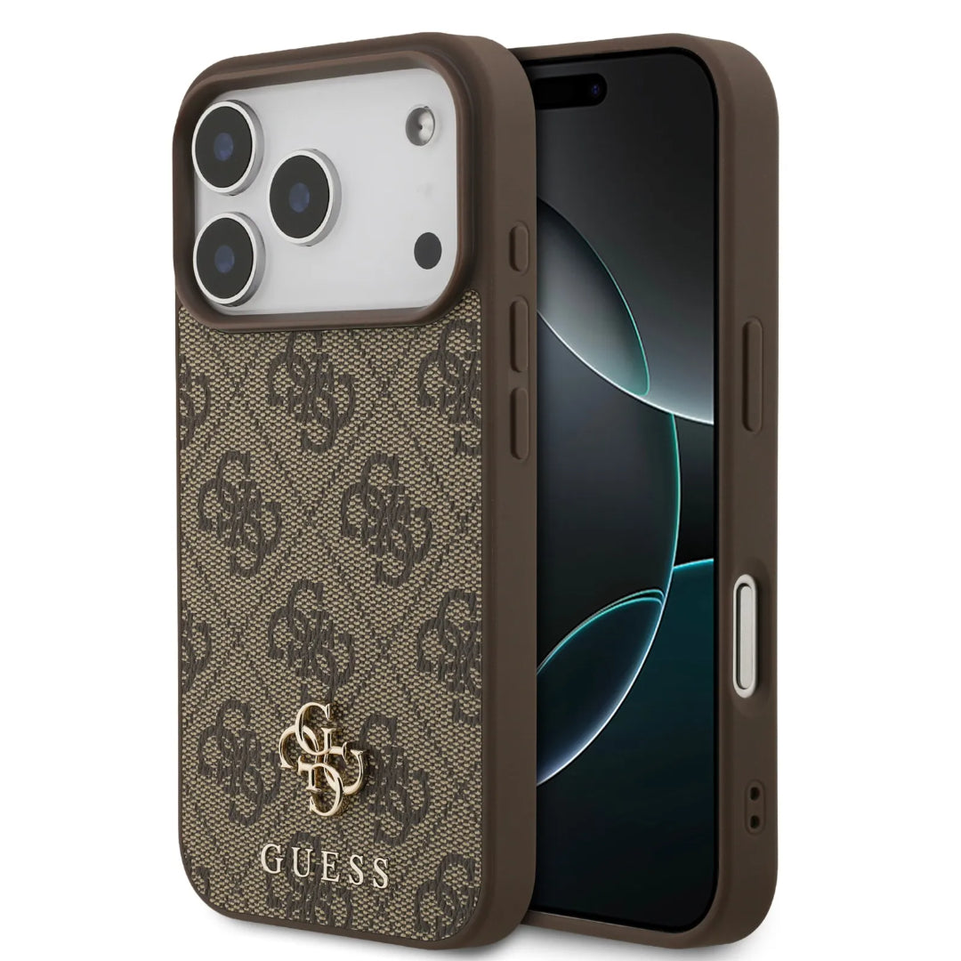 Guess MagSafe 4G PU Leather Case With Small 4G & Classic Metal Logo