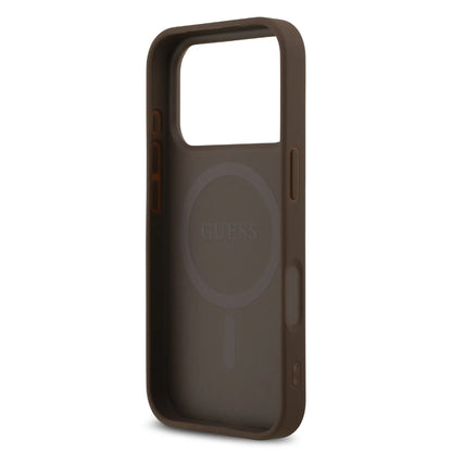 Guess MagSafe 4G PU Leather Case With Triangle Logo