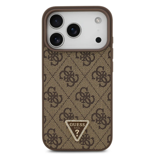 Guess MagSafe 4G PU Leather Case With Triangle Logo
