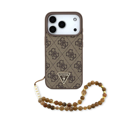 Guess MagSafe 4G PU Leather Case With Small 4G Logo & Lanyard