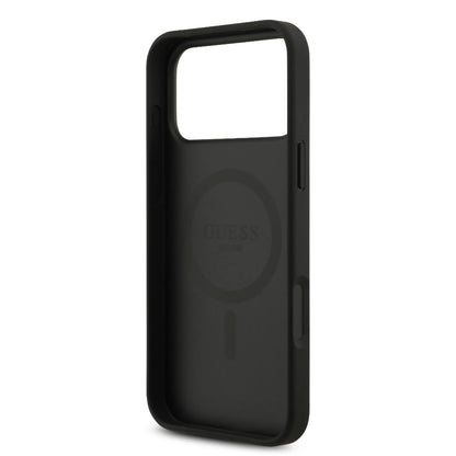 Guess MagSafe 4G PU Leather Case With Round Patch & Classic Logo