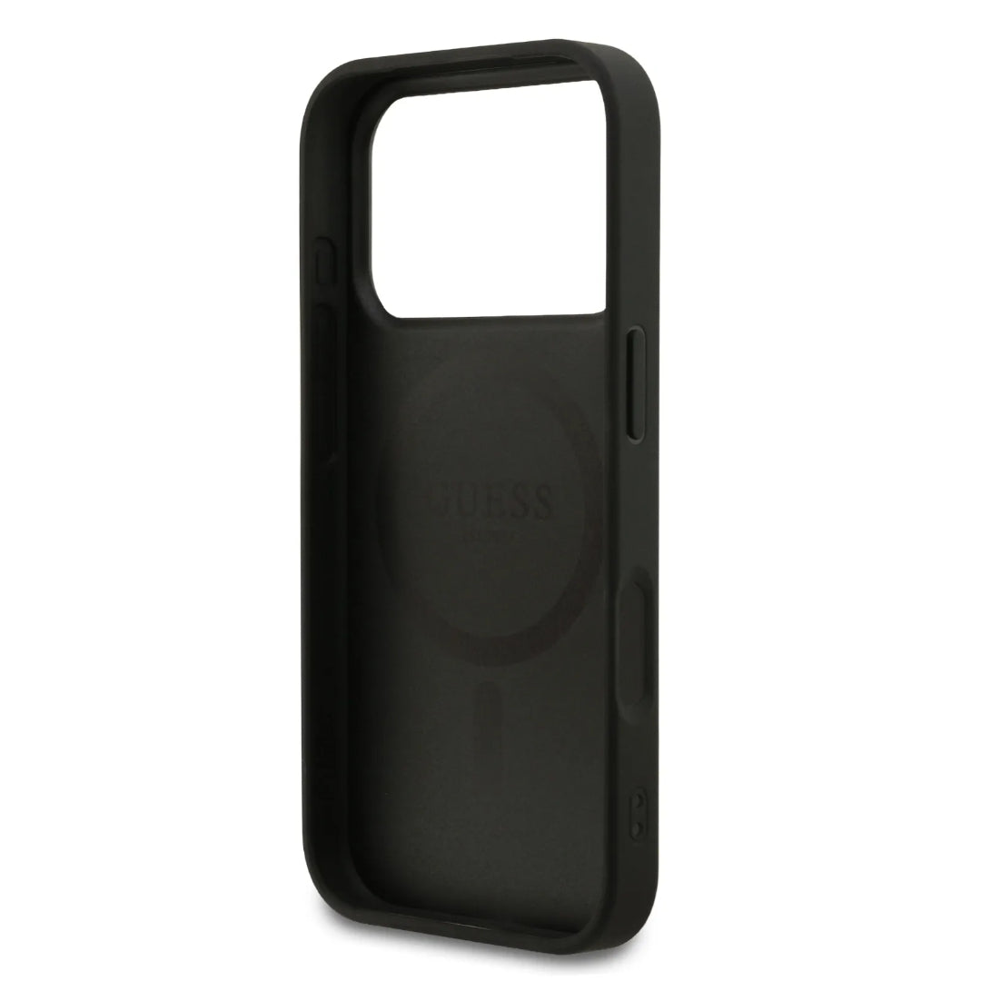 Guess MagSafe 4G PU Leather Case With Small 4G & Classic Metal Logo