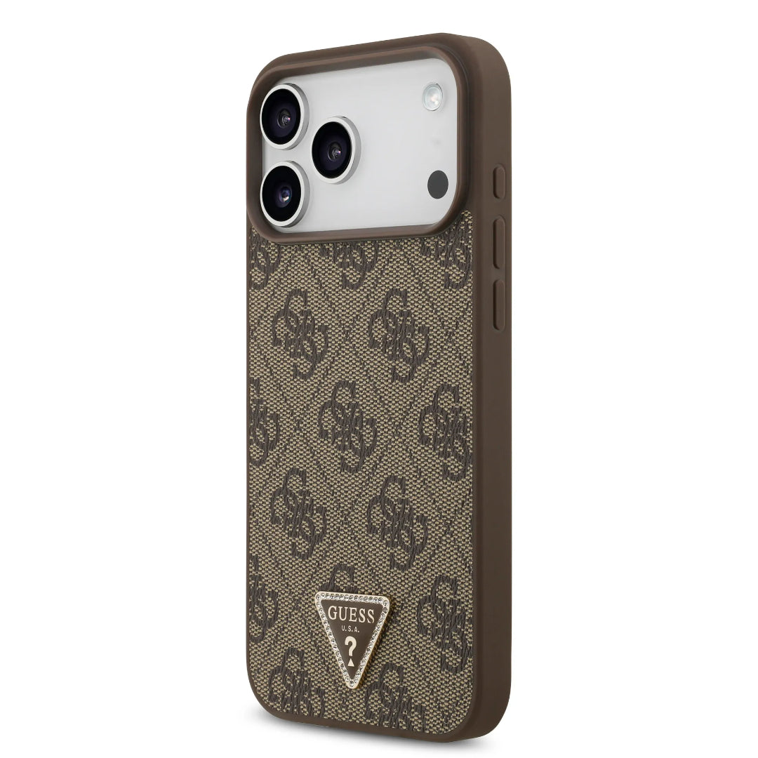 Guess MagSafe 4G PU Leather Case With Triangle Logo