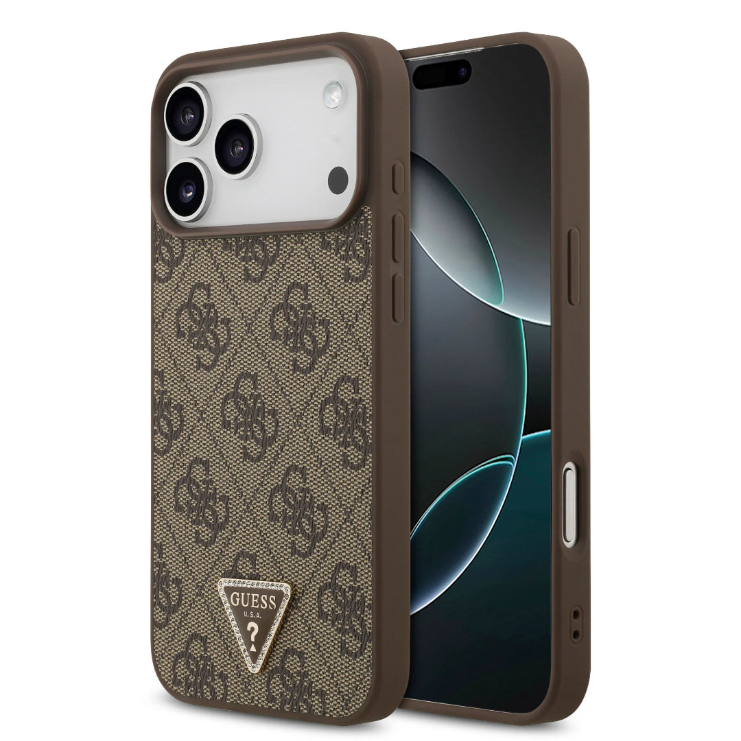 Guess MagSafe 4G PU Leather Case With Triangle Logo