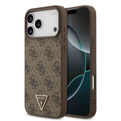 Guess MagSafe 4G PU Leather Case With Triangle Logo