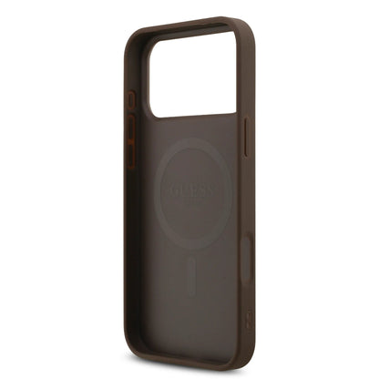 Guess MagSafe 4G PU Leather Case With Triangle Logo