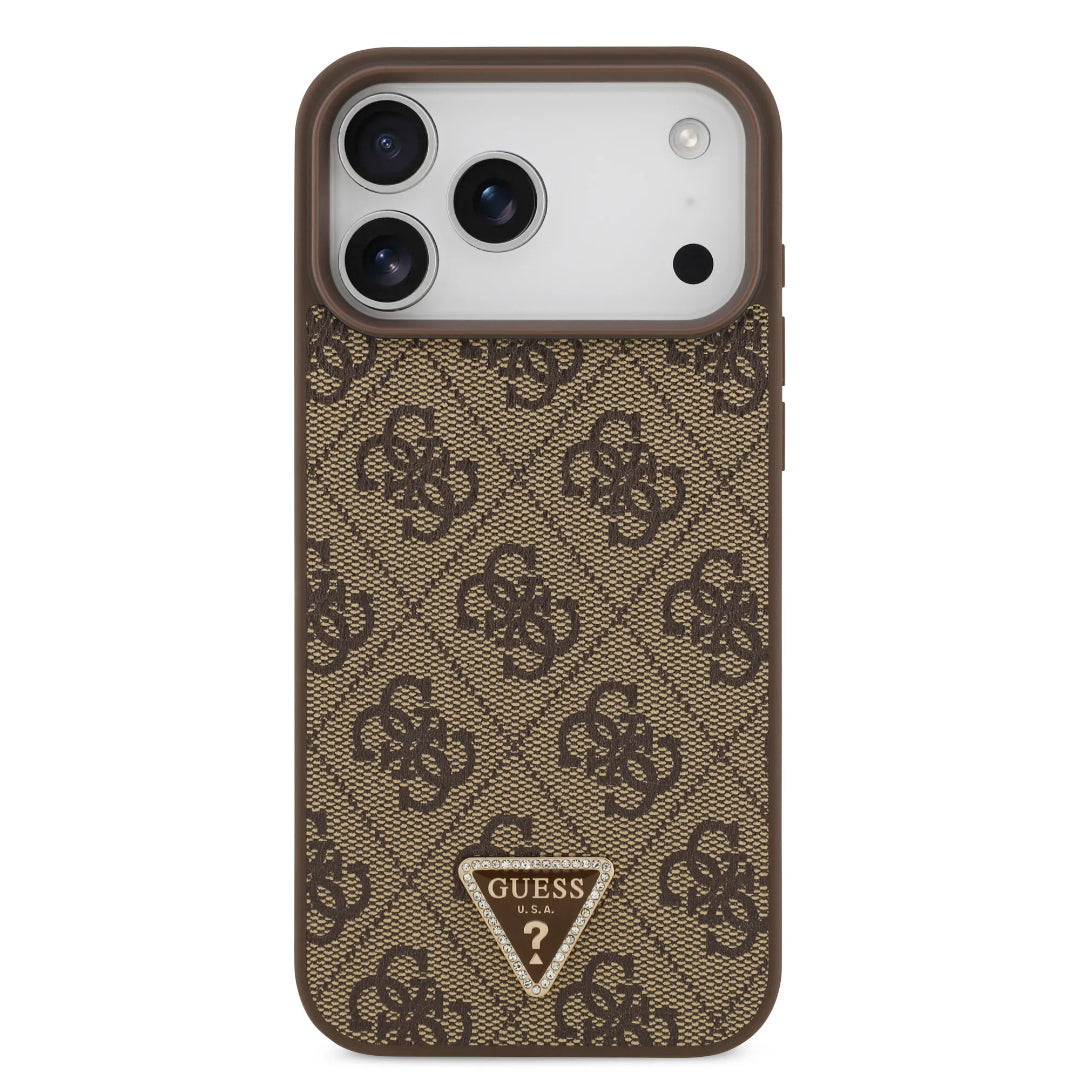 Guess MagSafe 4G PU Leather Case With Triangle Logo