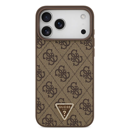 Guess MagSafe 4G PU Leather Case With Triangle Logo