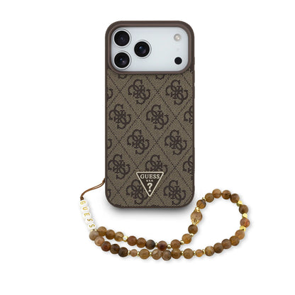 Guess MagSafe 4G PU Leather Case With Small 4G Logo & Lanyard
