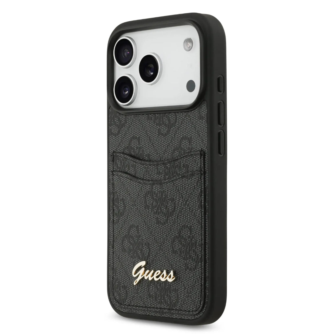 Guess PU Case With Cardslot & Script Metal Logo