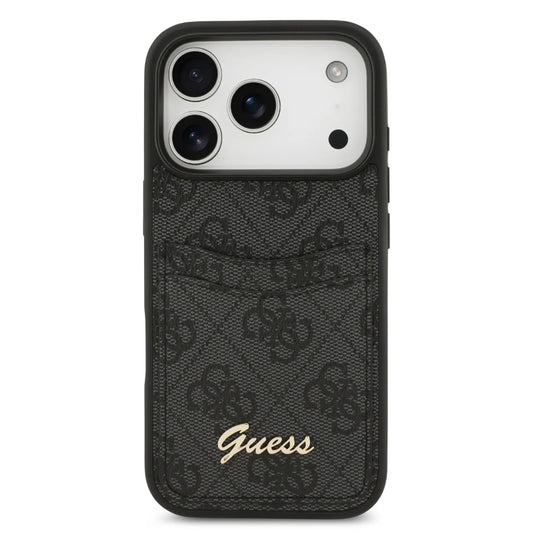 Guess PU Case With Cardslot & Script Metal Logo