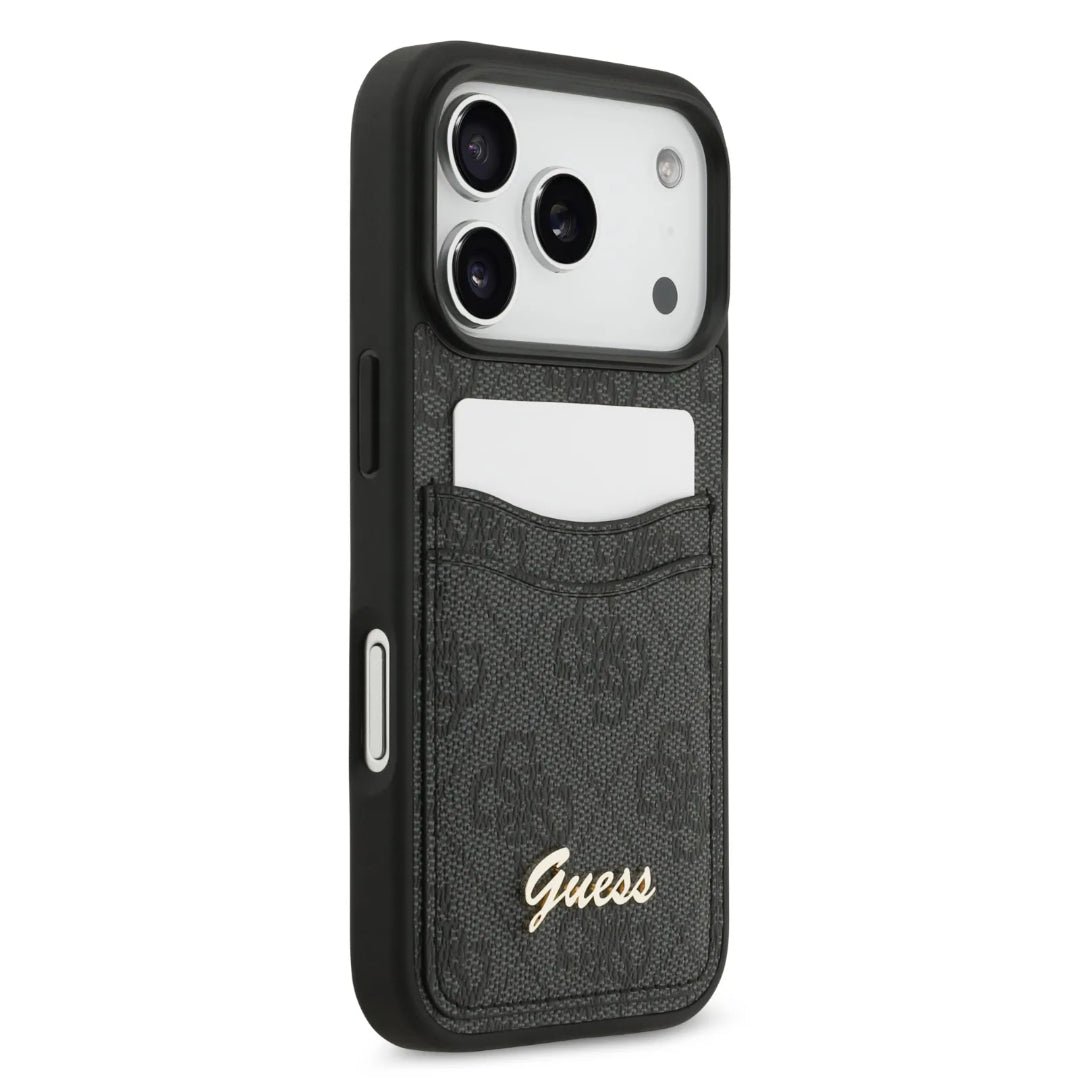 Guess PU Case With Cardslot & Script Metal Logo