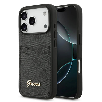 Guess PU Case With Cardslot & Script Metal Logo
